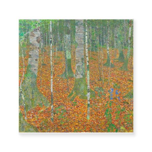 Gustav Klimt - Birch Forest Square
