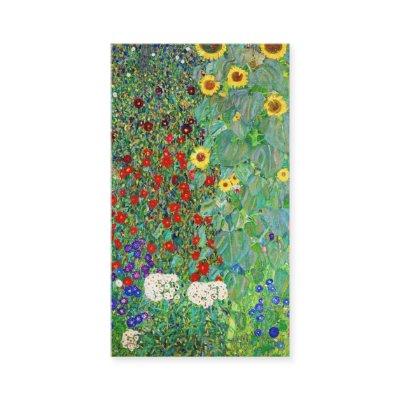 Gustav Klimt Farm Garden With Sunflowers Painting