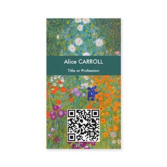 Gustav Klimt - Flower Garden - QR Code