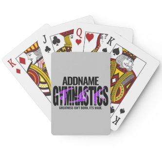 Gymnastics NAME Acrobatic Team Handspring Gymnast  Poker Cards
