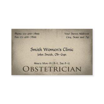 Gynecologist Obstetrician OB-GYN