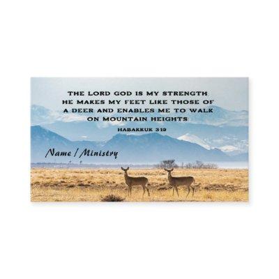 Habakkuk 3:19 Bible Verse Deer and Mountains