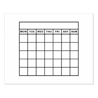 Habit tracker monthly calendar bullet journal rubber stamp