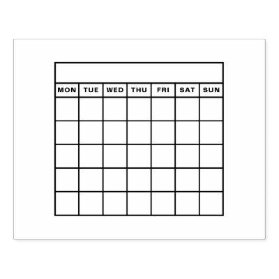 Habit tracker monthly calendar bullet journal rubber stamp