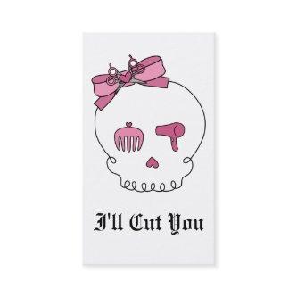 Hair Accessory Skull (Bow Detail) Appointment Card