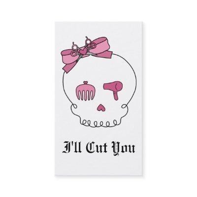 Hair Accessory Skull (Bow Detail) Appointment Card