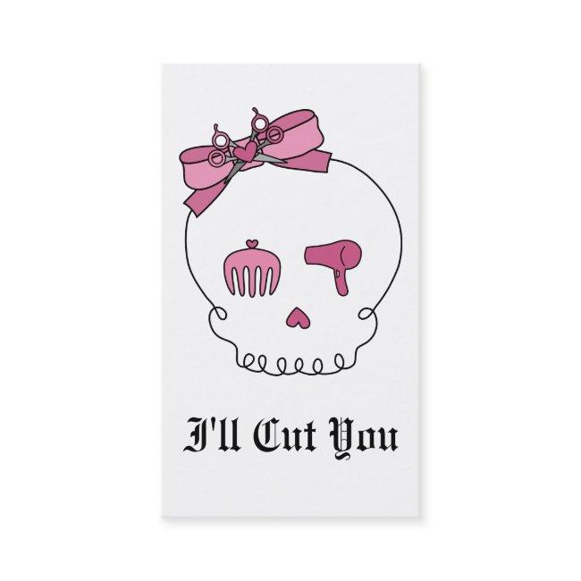 Hair Accessory Skull (Bow Detail) Appointment Card