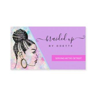 Hair Braider Salon Stylist Modern Holographic