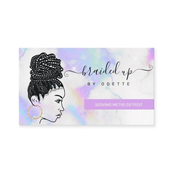 Hair Braiding Braider Stylist Pastel Clouds