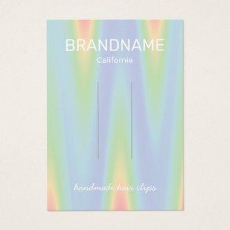 Hair Clip Holder Color Gradient Ombre Chevron Logo