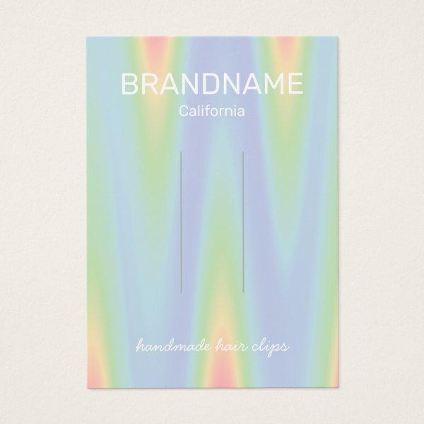 Hair Clip Holder Color Gradient Ombre Chevron Logo