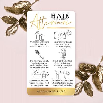 Hair Extensions Care Guide White & Gold Hair Salon