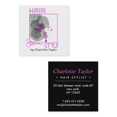 Hair Salon Stylist Personalized Square