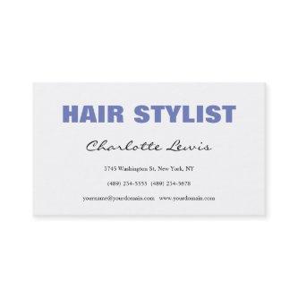 Hair Stylist Artist Designer Minimalist White