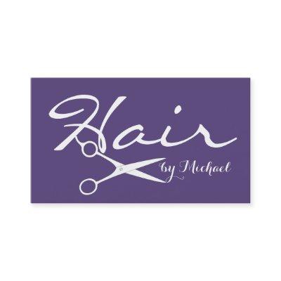 Hair Stylist Elegant Cyber Grape Background