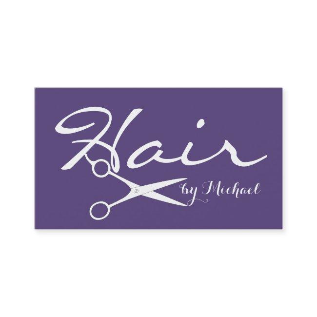 Hair Stylist Elegant Cyber Grape Background