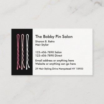 Hair Stylist Retro Design Template Appointment Card
