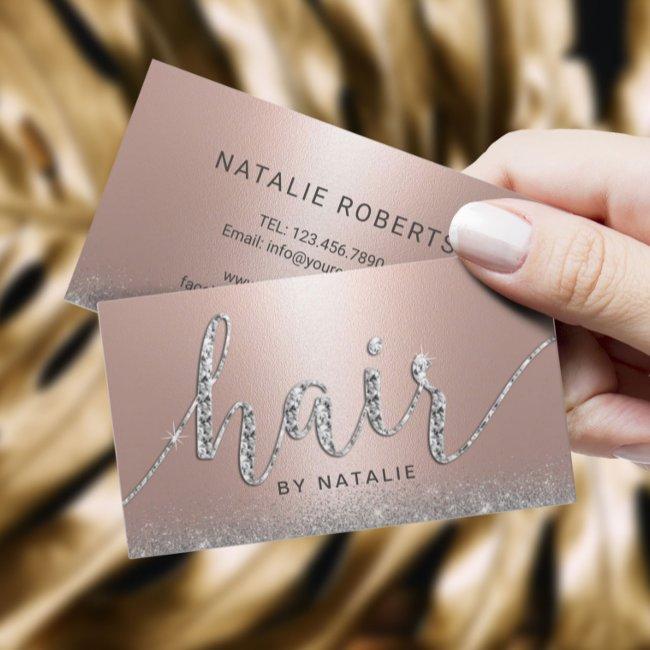 Hair Stylist Rose Gold Luxury Beauty Salon
