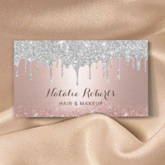 Hair Stylist Rose Gold Silver Drips Salon & SPA