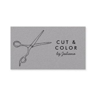 Hair Stylist Salon Chic Scissors Line Art Minimal