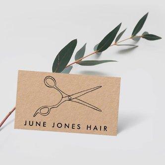 Hair Stylist Scissors Chic Drawing Barber CUSTOM