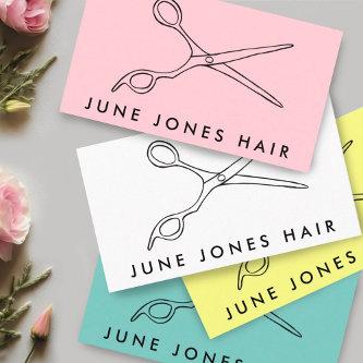 Hair Stylist Scissors Chic Line Drawing CUSTOM