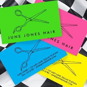 Hair Stylist Scissors Chic Line Drawing CUSTOM