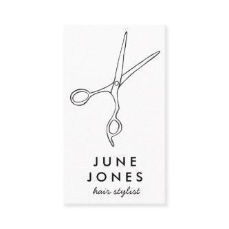Hair Stylist Scissors Chic Minimal Line Art CUSTOM