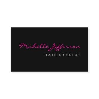Hair Stylist Script Grey Pink