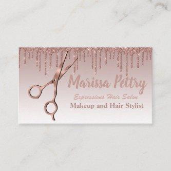 Hairdresser Modern hair stylist appointment Card