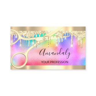 Hairdresser Stylist Coiffeur  Scissors Holograph