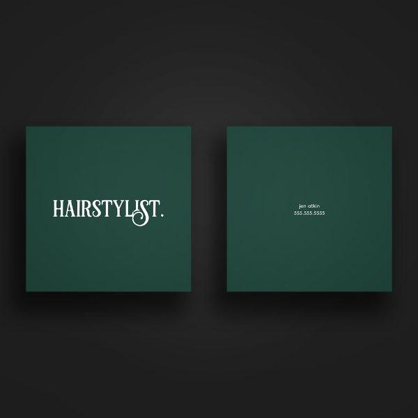 Hairstylist Modern Professional Minimalist Simple Square