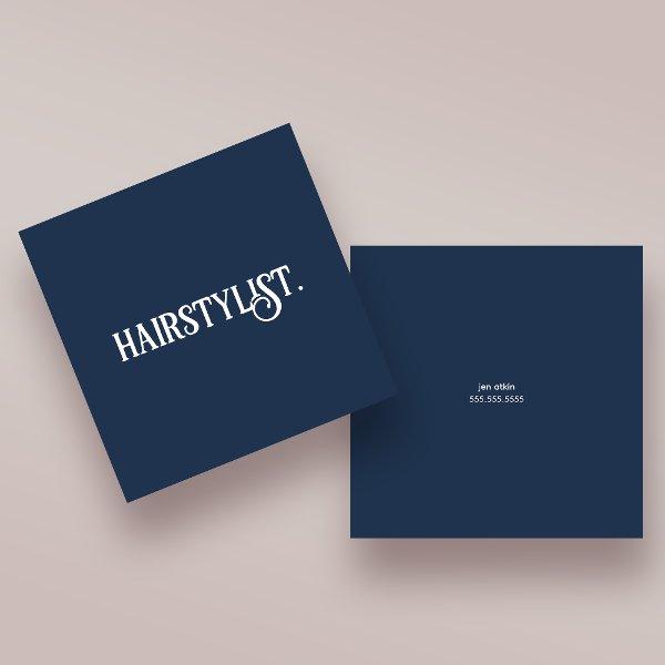 Hairstylist Modern Professional Minimalist Simple Square