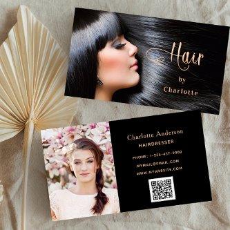 Hairstylist photo script beauty QR code