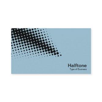 Halftone Arrow - Black with Pale Blue 9dc6d8