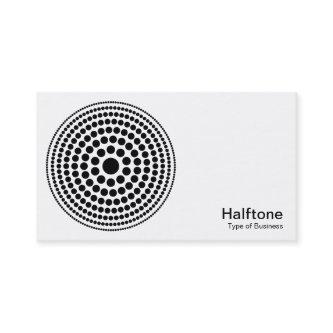 Halftone Circle 01 - Black and White
