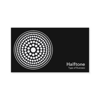 Halftone Circle 01 - White on Black