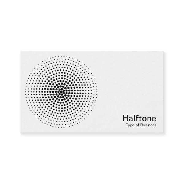 Halftone Circle 03 - Black and White