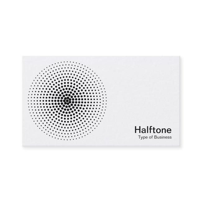 Halftone Circle 03 - Black and White