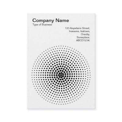 Halftone Circle 03 - Black on White