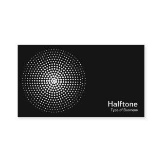 Halftone Circle 03 - White on Black