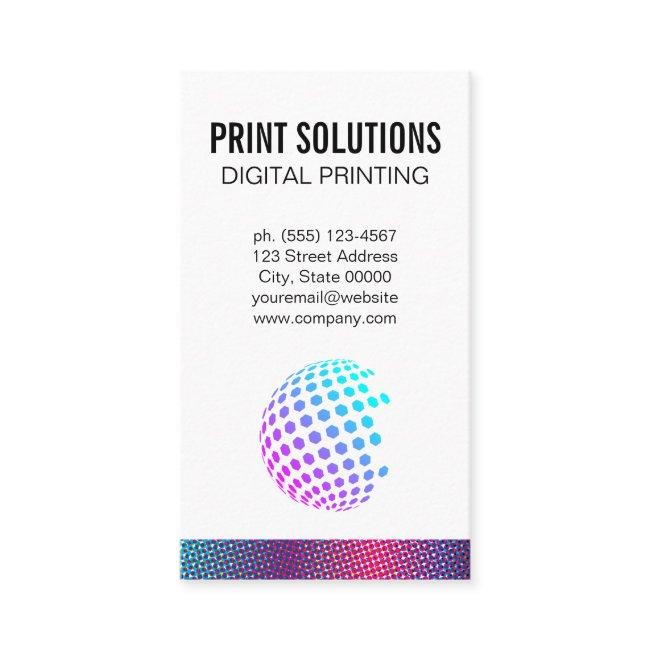Halftone Colors | Colorful Geometric Globe