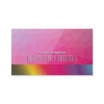 Halftone Colors | Magenta Geometric