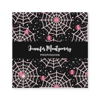 Halloween Cobwebs & Spiders Pattern Square