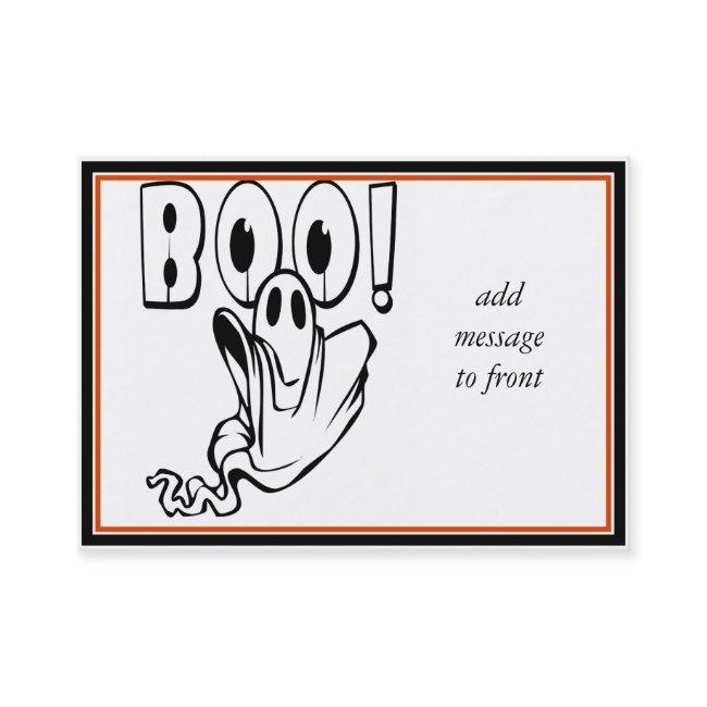Halloween Ghost says "BOO!"