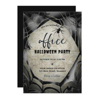 Halloween Office Party Business Corporate Spiders Invitation