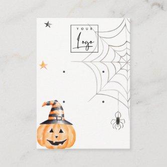 Halloween Pumpkin Spider Logo 2 Earring Display