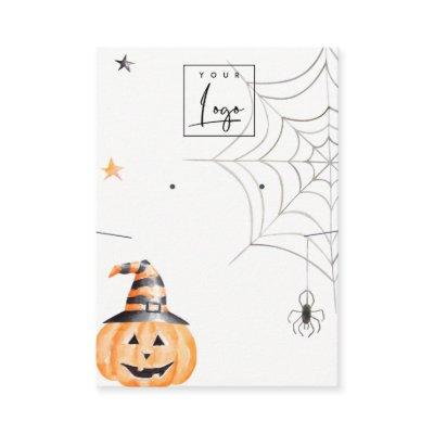 Halloween Pumpkin Spider Web Logo Earring Necklace