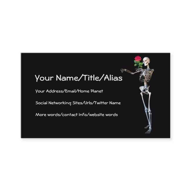 Halloween Skeleton With Rose