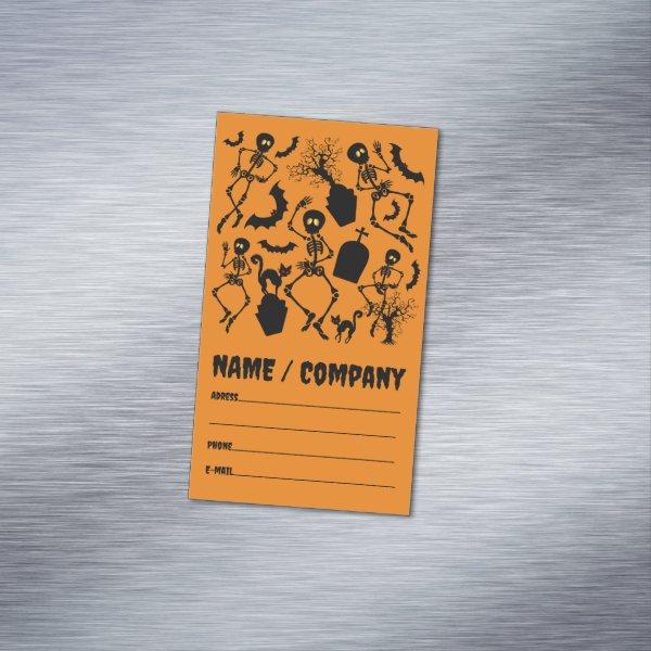 Halloween Skeletons Macabre Dance  Magnet